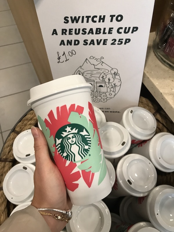 Starbucks Reusable Cup Savings Victoria Shopping Centre